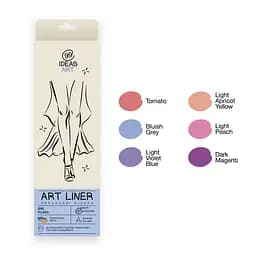 Набор цветных линеров, 6 цветов, 6 set Girl power, IDEA10-AL6GPWR, 99IDEAS