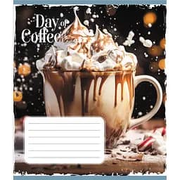 Тетрадь общая День с кофе 048-600193L-2 в линию, 48 листов