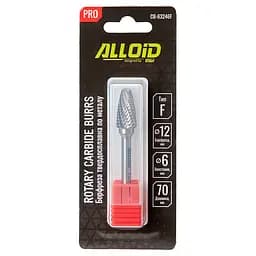 Борфреза Alloid Building Tools твердосплавна по металу тип F 12 мм (CB-63246F) - мініатюра 4