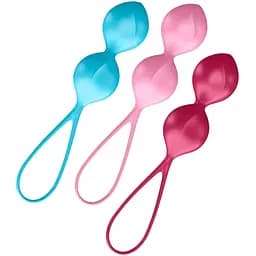 Вагінальні кульки Satisfyer V Balls діаметр 3,4 см вага  79-114-150 г монолітні 3 пари