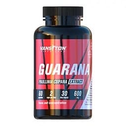 Передтренувальний комплекс Vansiton Guarana, 60 капсул