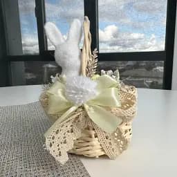 Пасхальная корзина 10х10х15 см. hand-made MIS LT 3