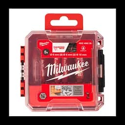 Набір коронок алмазних Diamond Plus/Max MILWAUKEE, (1/4'' Hex) (діаметр 6/6/8/8/10мм) (свердління з водою) пластиковий кейс - мініатюра 3