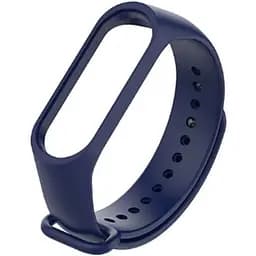 Силіконовий ремінець BeCover для Xiaomi Mi Band 3/4 Deep Blue (704127) - мініатюра 3