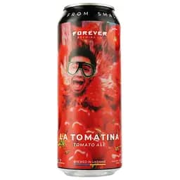 Пиво Forever La Tomatina, светлое, нефильтрованное, 4,5%, ж/б, 0,5 л