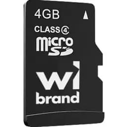 Карта памяти Wibrand 4GB mictoSD class 4 (WICDC4/4GB)