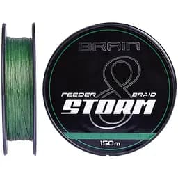 Шнур Brain Storm 8X 150 m 0.10 mm 13lb/5.9 kg Зелений (1013-1858.51.70)