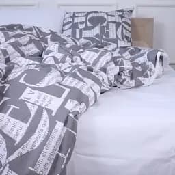 Простирадло MirSon Бязь 17-4784 Toulouse 200x220 см біле (2200008960575)