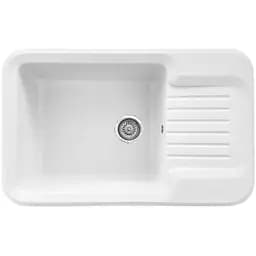 Мийка кухонна Valetti 55N гранітна 810х510 мм біла