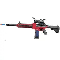 Автомат KB 1216-10193, мягкие патроны с присосками, аккумулятор 3.7V, вибрация, оптический прицел