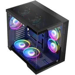 Корпус Modecom VOLCANO PANORAMA APEX ARGB 7F MIDI GREY без БЖ ATX (AT-PANORAMA-7F-ARGB-10-00) - мініатюра 9