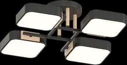 Люстра XI3352-4 черный + дерево