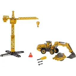 Машинка-конструктор Otamanko Автоконструктор Екскаватор/дорожній каток 2 в 1