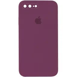 Чохол Epik Silicone Case Square Full Camera Protective AA для Apple iPhone 7 plus/8 plus 5.5 Бордовий/Maroon