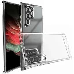 TPU чехол Epic Transparent 1,5mm Full Camera для Samsung Galaxy S22 Ultra Бесцветный (прозрачный)