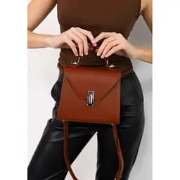 Жіноча шкіряна сумка Futsy Світло-коричнева