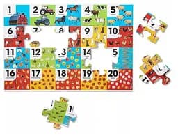 Мега-пазл Melissa&Doug Числа/Ферма, 24 елементи (MD31002) - мініатюра 3