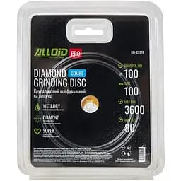Круг алмазний Alloid Building Tools Combs шліфувальний на липучці 100 мм зерно 100 (DD-63378) - мініатюра 4