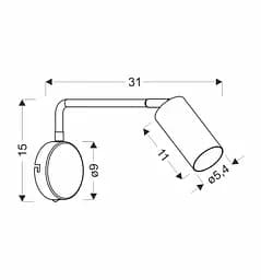 Бра Candellux 21-76830 Tina - мініатюра 4