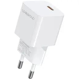 Зарядний пристрій 1xUSB-С 20W PD білий Choetech (PD5010-EU-WH)