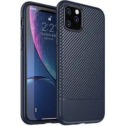 Чохол-накладка iPaky Moosy Series/TPU With Carbon Fiber Case Apple iPhone 11 Pro Blue
