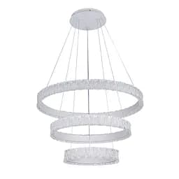 Люстра стельова LED Levistella 7875127 (400+600+800) WH, 94W, 3 режими світла, білий колір, сучасний стиль для дому