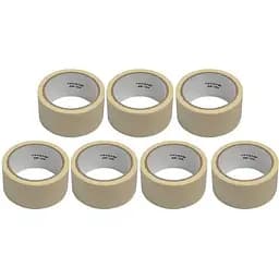 Набор бумажных скотчей для художественных и декоративных работ Кремовый 6 шт. 38 мм х 20 м