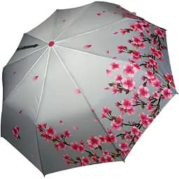 Женский складной зонтик полуавтомат Toprain 96 см розовый