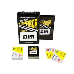 Настільна гра "Твоя правда моя дія" Strateg 30233, 110 карток