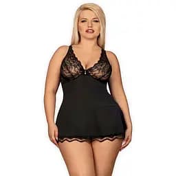 Эротический комплект Obsessive Luvae 2XL/3XL черный