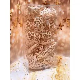 Набір підвісок легкі блискучі 40 шт Пудра