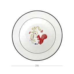 Тарілка супова МВМ My Home 21.5 см біла (KP-52 WHITE) - мініатюра 3