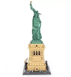 Конструктор Архітектура  Wange 3D  Статуя Свободи The Statue of Liberty  для дітей та дорослих 3Д 1409 деталей - мініатюра 5