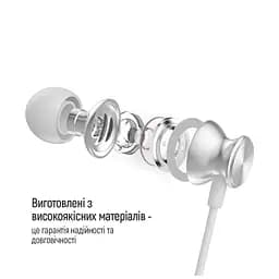 Навушники ColorWay 3.5 mm Wired Earphone UrbanBeat White (CW-WD03WT) - мініатюра 10