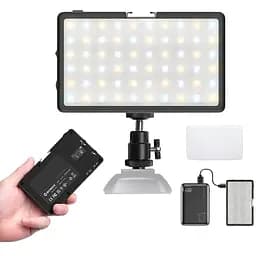 Двухцветный фонарик для камеры телефона Moman ML8A-DC