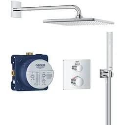 Душева система прихованого монтажу Grohe Grohtherm із Rainshower Mono 310 Cube 34870000, Хром
