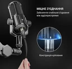 Мікрофонний кабель XLR Male — XLR Female Fifine L-9 3м - мініатюра 5