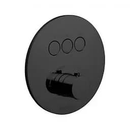 Змішувач для ванни/душа на 3 споживача Paffoni Compact Box black matt CPM019NO, Чорний матовий