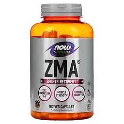Стимулятор тестостерону Sports ZMA 180 вегакапсул NOW fit0012900