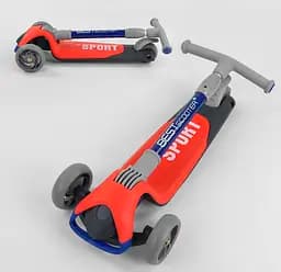 Самокат Best Scooter 62х17х31 см Чорно-червоний 000231461 - мініатюра 3