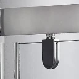 Душова кабіна Dusel A-516 100x100x190 шиншила, Хром, Універсальна, матовий, хром, 100x100 - мініатюра 4