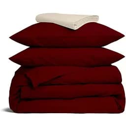 Комплект постільної білизни Cosas Ruby Сімейний бордо (Ranfors_Bordo_Beige_160x2)