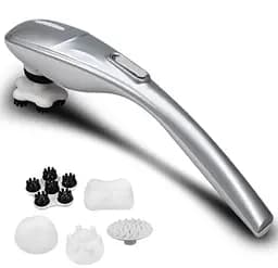 Ручний масажер 701-В для шиї, спини і тіла (5 насадок)