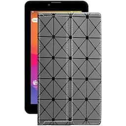 Чехол StatusCASE из экокожи для планшета Prestigio Wize 4117 3G Серый ромб