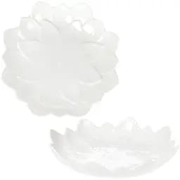 Набір Bona 4 фарфорових блюда White City Астра Ø20 см kuh0009514