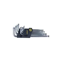 Набір ключів TORX Sigma, 9 шт., T10–T50, CrV, середні з отвором (4022221)