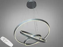 Підвісна LED-люстра з димером Diasha 5153/800+600+400GR