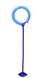Скакалка з коліском SR19002 на одну ногу, світло, 5 кольорів, розмір іграшки – 63 см (6945678412318) синій