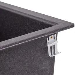 Кухонна мийка Lidz 460x515/200 GRF-13 (LIDZGRF13460515200), Графит - мініатюра 6