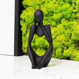 Статуетка декоративна МВМ My Home Мислитель чорна (DH-ST-16-2 BLACK) - мініатюра 7